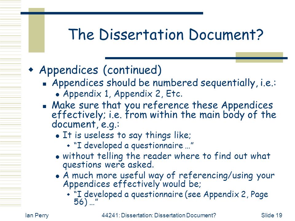 dissertation these